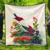 Hawaiian Ohia Flowers Premium Quilt  Ah J9  Quilt